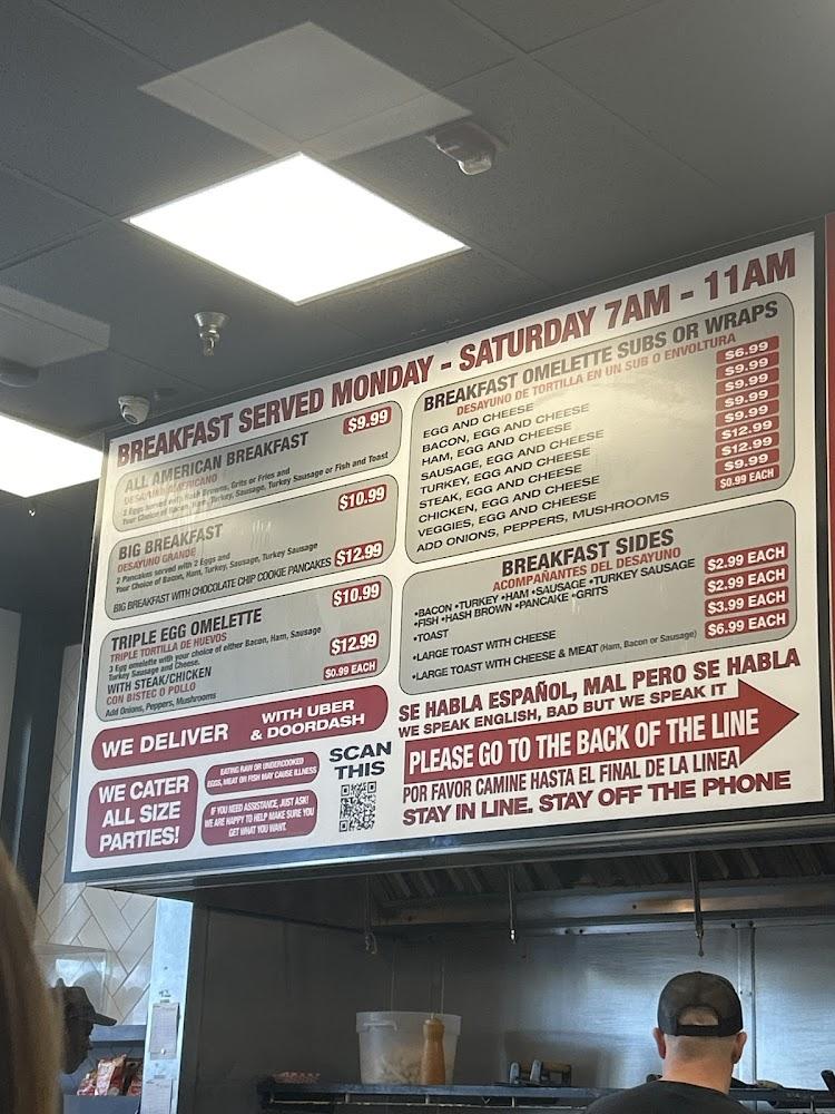 Substantial Subs Menu image 1