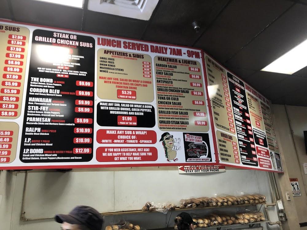 Substantial Subs Menu image 3